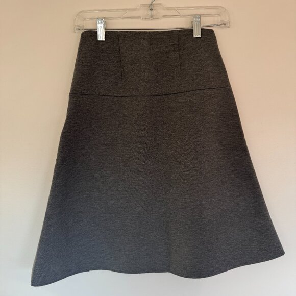 Everlane Street Fleece Scuba skirt Size 2 - Picture 2 of 5
